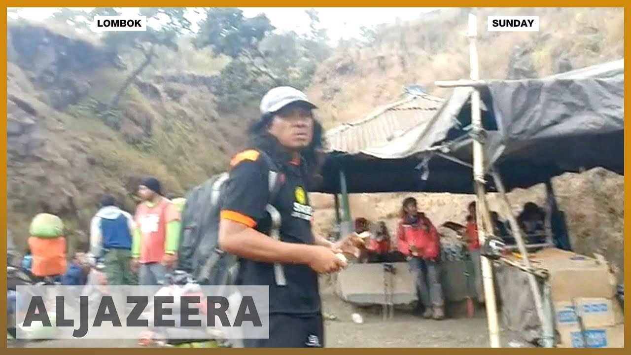 زلزال لومبوك في إندونيسيا: مئات الأشخاص محاصرون على الجبل | الجزيرة الإنجليزية