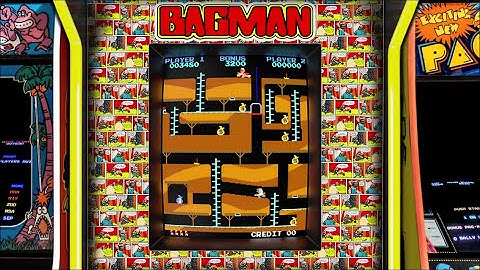 Bagman, Realistic Arcade Bezel using The Mega Bezel Shader