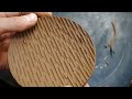豆皿制作の様子　　【装飾編】〜鎬技法〜