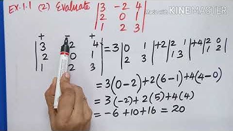 Std11 | Ex1.1- 1 to 5 | BM#2 | Business Maths | How to find minor, cofactor & determinant