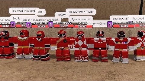 Power Rangers forever red morph in Roblox