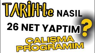 Tari̇h Nasil Çalişilir 26 Net Yaptiran Çalişma Programim