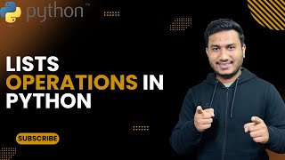 Lists Operations in Python | The Complete Python Course  | Python Tutorial
