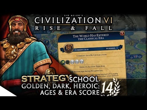 Video: Civilization 6 Era Score - Kako Zaslužiti Era Točke In Zgodovinske Trenutke, Ter Pojasniti Zlati Vek, Heroic Ages, Dark Age In Dedication