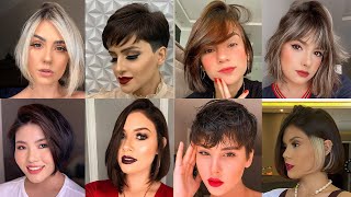 Pixie Cut Short Pixie Haircuts Front And Back View Pinterest Short Hairstyles Boy Cut For Girls New