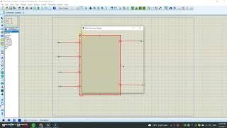 Proteus - 4-2 Encoder Circuit within Sub Circuit Mode