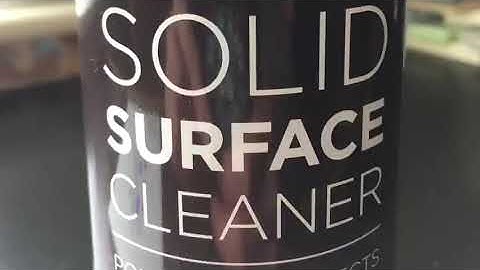 How to remove light scratches from Corian and acrylic worktops