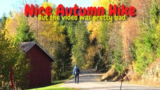 Scenic and Colorful Autumn Hike in Norway - but not a good video