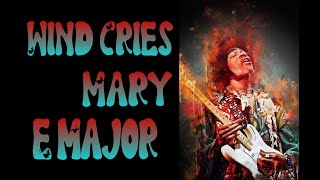 JIMI HENDRIX Backing Track ~ THE WIND CRIES MARY w/ Vocals ~ Key E Major