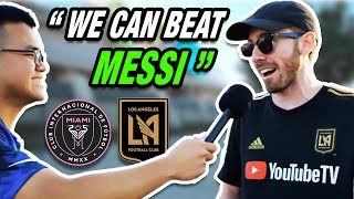 LA fans REACT to MESSI | Los Angeles FC vs Inter Miami - MLS