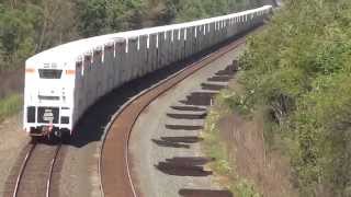 Overhead View of CSX Produce Train w UP Engines