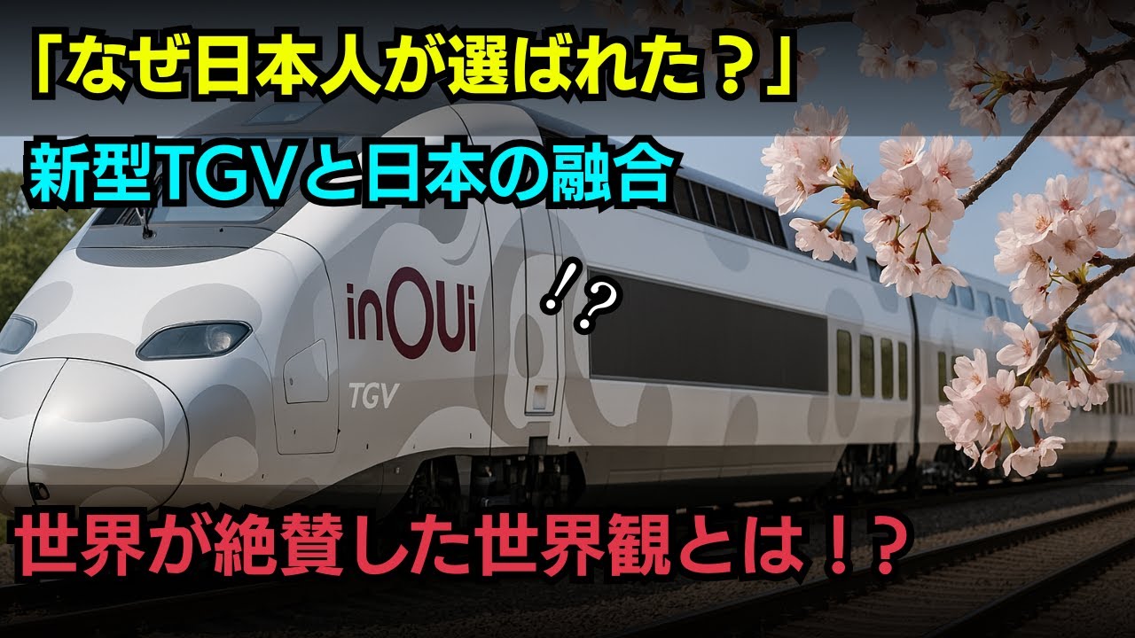 【海外の反応】日本人デザイナーがヨーロッパの鉄道を変える!TGV新型車両デザインの秘密