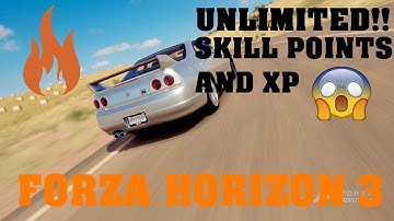 FORZA HORIZON 3-UNLIMITED XP/SKILL POINTS GLITCH GT-R BLACK EDITION