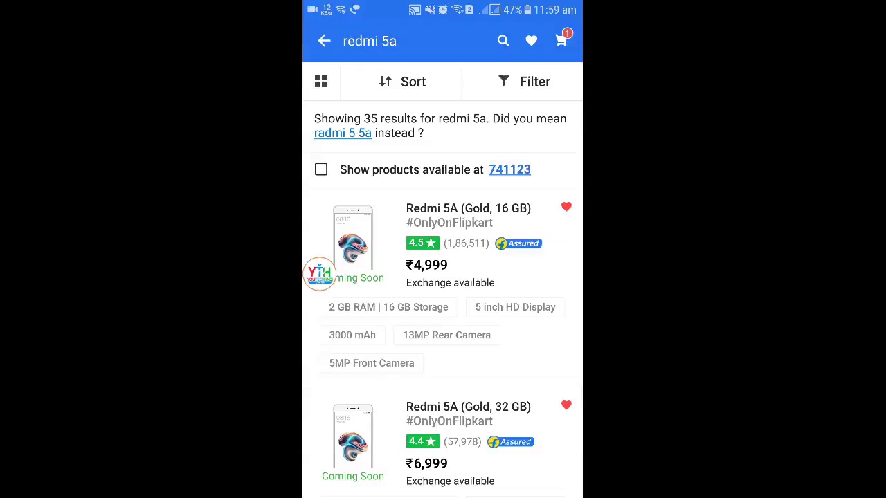 redmi 5A today live booking