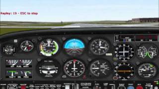 Flight Simulator 2000: Almost Fail Landing Stop at Howard Air Force Base (MPHO)