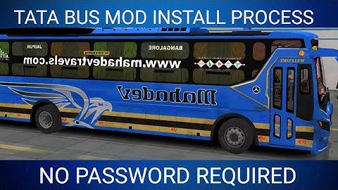 Without Password Add TATA BS 6 MAHADEV Bus Mod in Bus Simulator Indonesia