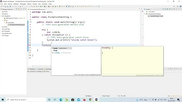 Finally Block in Java with Example | Use of finally Block | Exception Handling in Java | Eclipse IDE