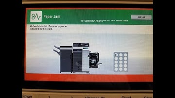 Paper Jam Error, Misfeed detected but no paper on konica minolta bizhub copier