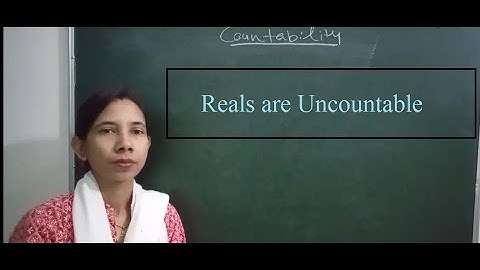 Reals are Uncountable