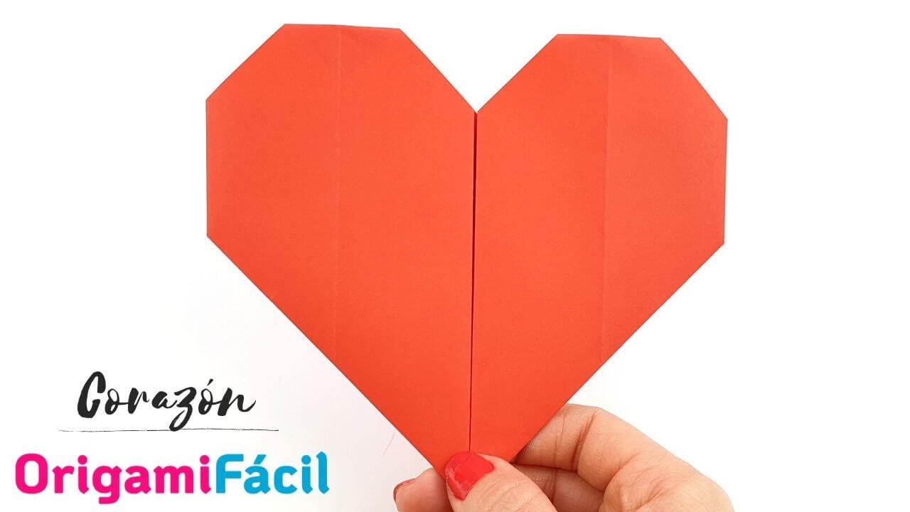 Cómo hacer un CORAZÓN de papel - Origami Fácil - YouTube