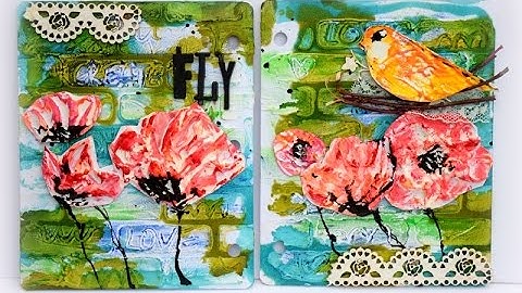 Art Journal page with Faber-Castell Design Memory Craft Whipped Spackle