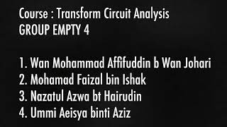 Transform Circuit Analysis - Circuit hardware & software simulation