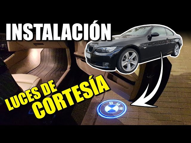 COMO INSTALAR LUCES DE CORTESIA EN EL COCHE (CON LOGO) // EXPLICACIÓN EN BMW  E92 
