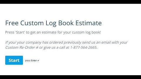 Log Books Unlimited Custom Log Book Form