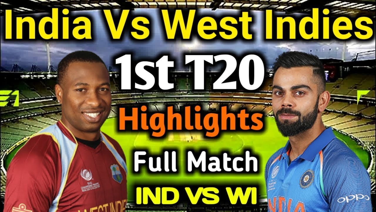 India vs West Indies 1st t20 full match highlights   YouTube