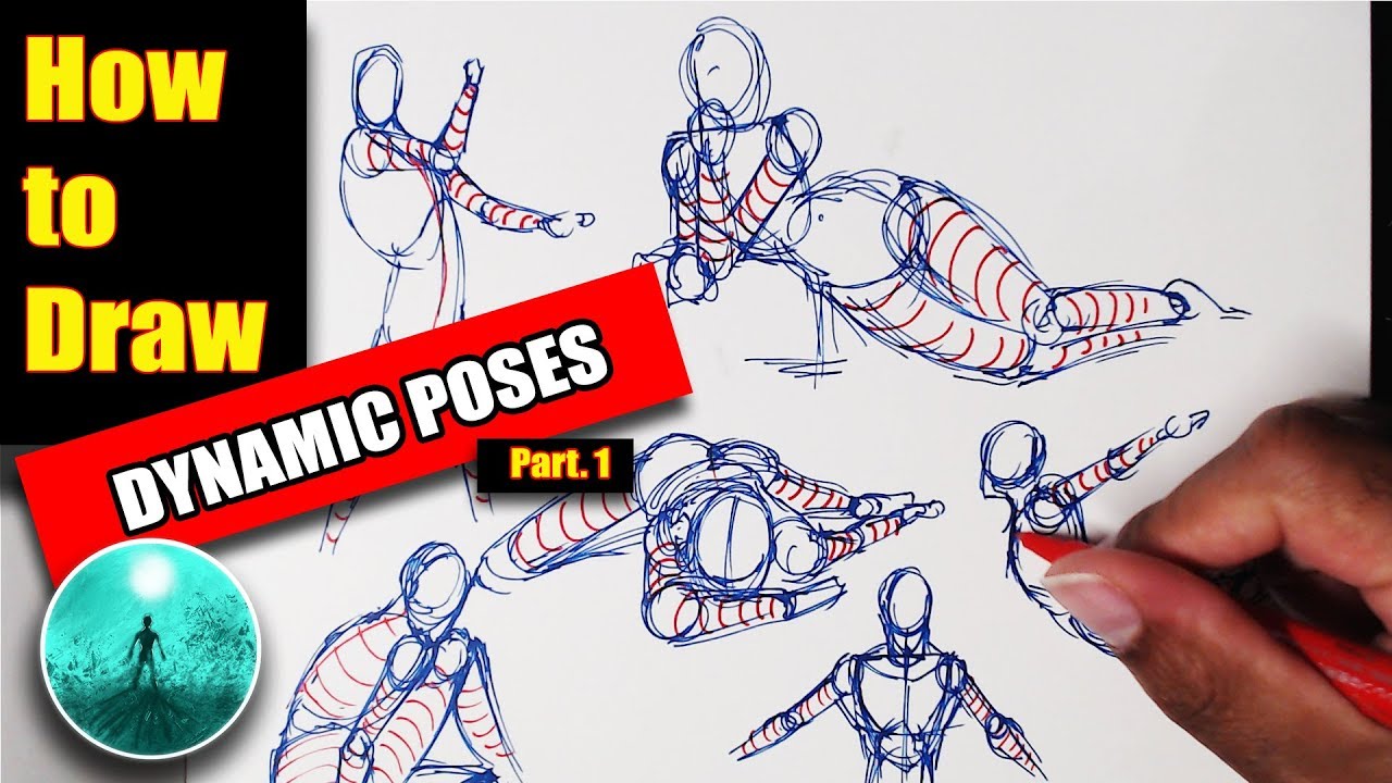 How to draw Dynamic Poses: Step by Step Easy - YouTube
