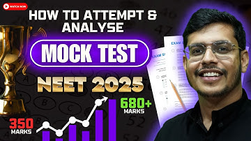 How To Attempt And Analyze NEET 2025 Mock Test | Dr. Anand Mani