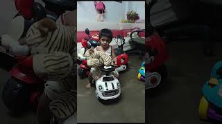 playing alone ... with stuffed toys and cars