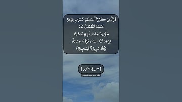 سورة النور الآية ٣٩ بصوت الشيخ محمد صديق المنشاوي