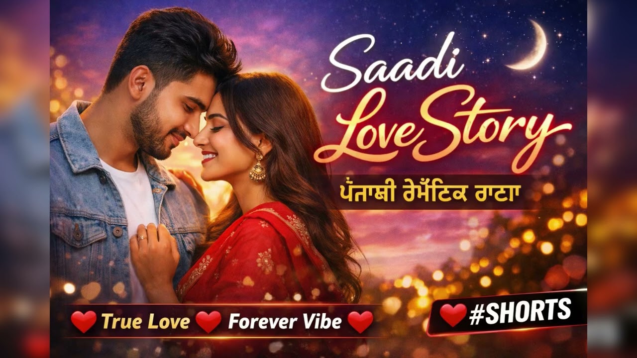 Saadi Love Story ❤️ | Punjabi Romantic Song | Heart Touching Love Shorts 