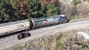 The Seaboard System Leads a Short CSX Freight as Another Log Jam Forms at Howell Wye