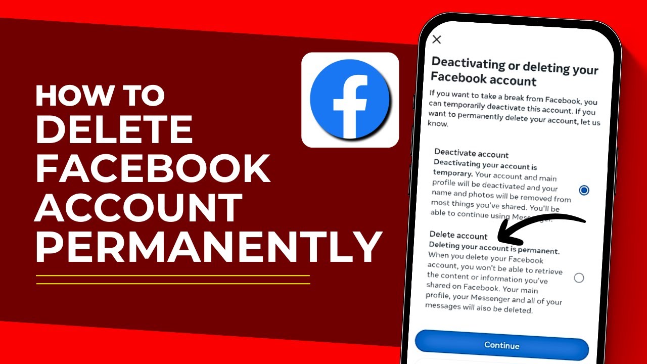 How to Permanently Delete Your Facebook Account And Messenger (Easy ...