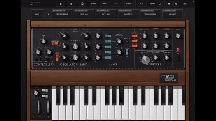 Moog Minimoog Model D - Walkthrough & Sound Design Tutorial for iOS