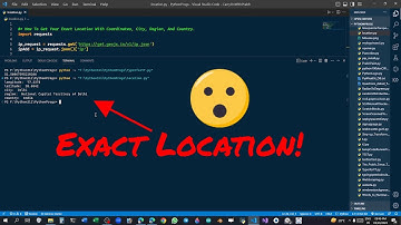 Python: Exact Location & Coordinates, City, Country | COWP