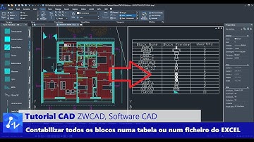 Tutorial CAD: Crie uma Tabela de Contabilização de Blocos no ZWCAD Professional e exporte para EXCEL