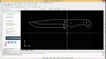 Drawing a Custom Knife with CAD DraftSight