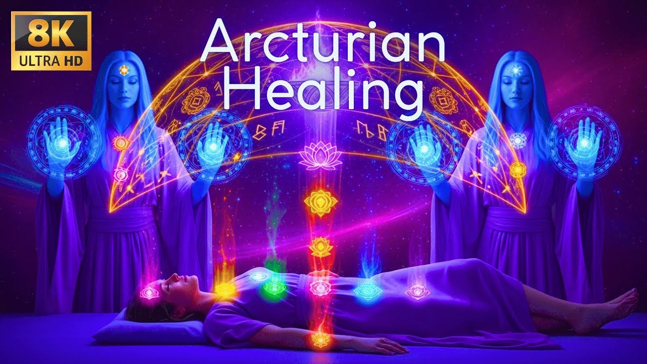 Arcturian Healing Frequency 🌌 DNA Activation with Light Codes 🔮 Soul ...