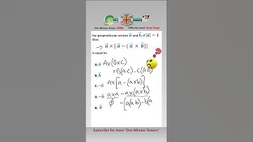 Can You Solve this Vector Triple Product Teaser? #mathsshorts #vectors