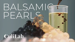 How to make Balsamic Pearls (vegan caviar) | Recipe by CuliLab
