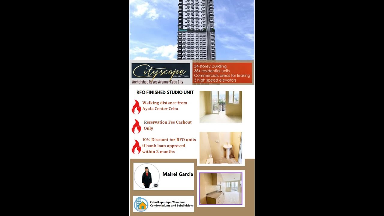 FINISHED STUDIO UNIT CITYSCAPE GRAND TOWER
