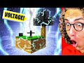 SKYBLOCK While EXTREME LIGHTNING Strikes! (Minecraft)