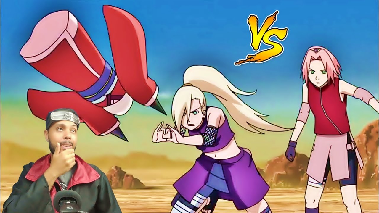 ★chariyama 2点おまとめ Sakura Ino e Chouji vs Time saya (Reaction) Exame Chunin Naruto