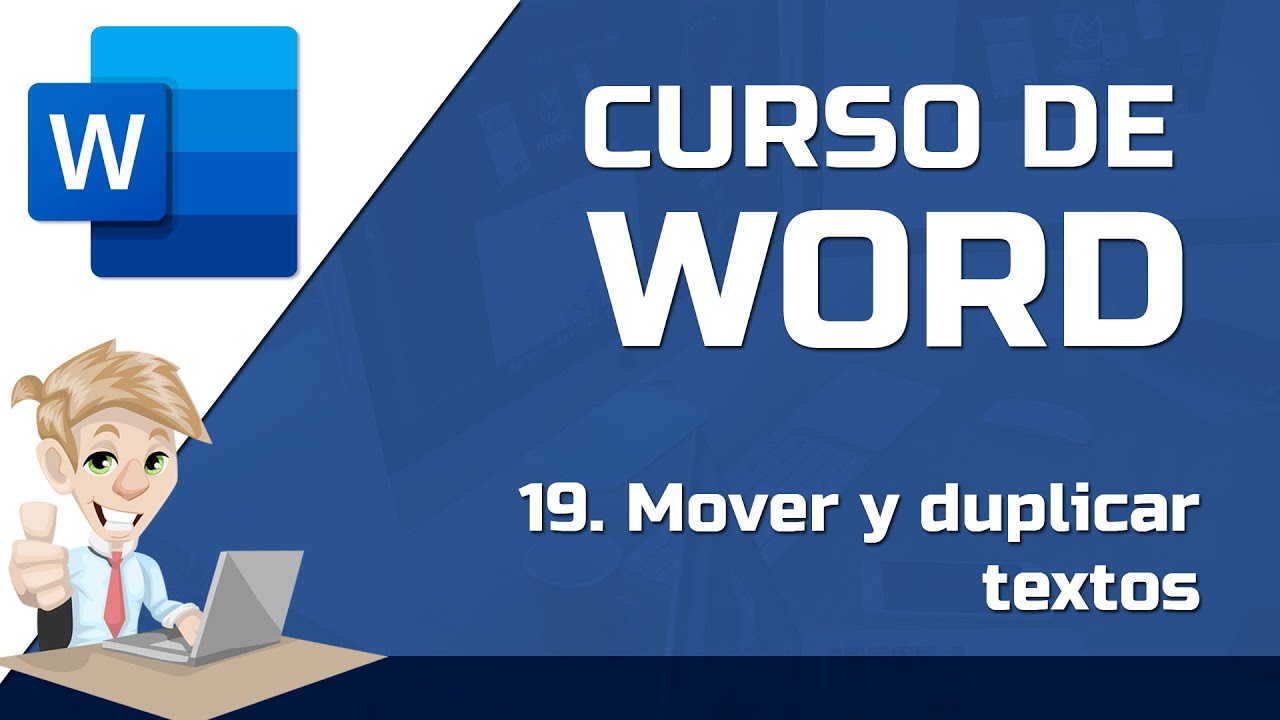 19 Como copiar y mover un texto en Word - CURSO DE WORD GRATIS - YouTube