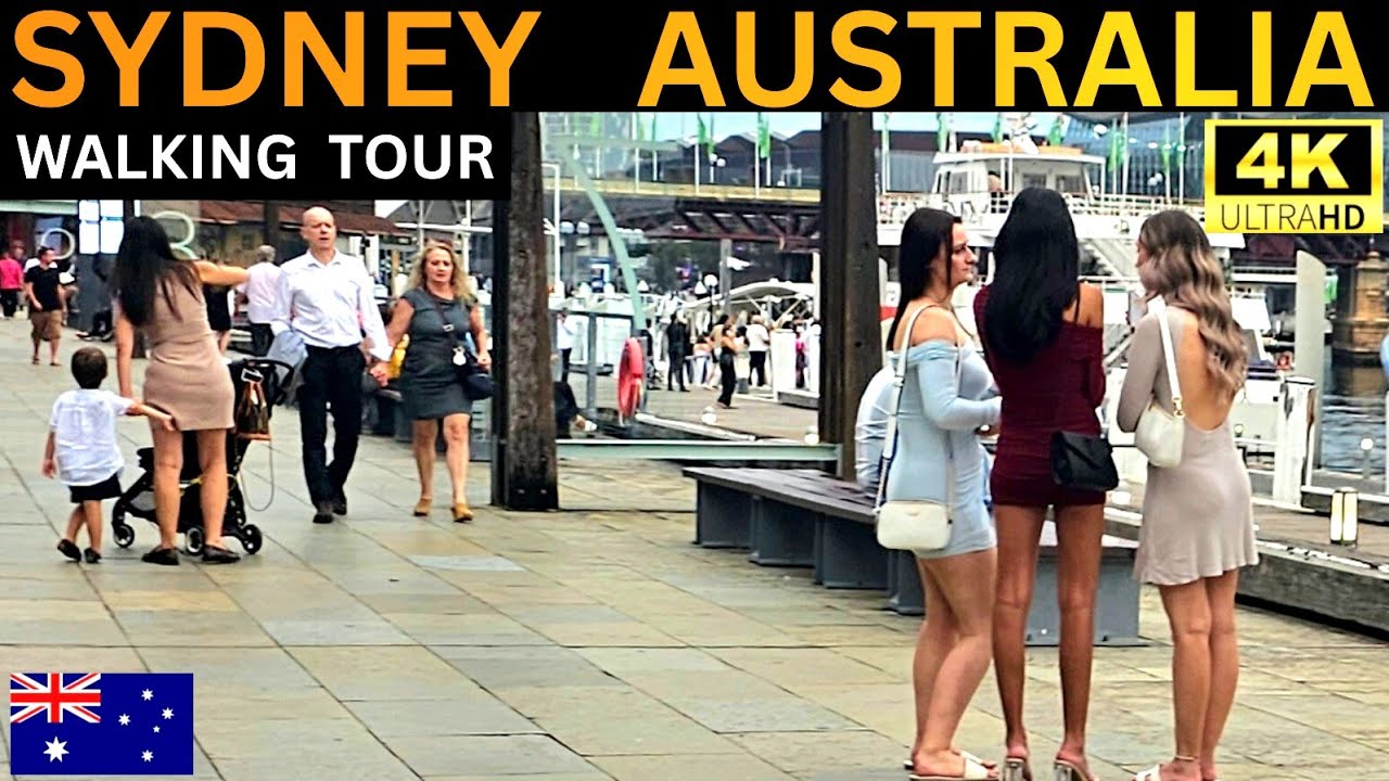 SYDNEY AUSTRALIA VIRTUAL WALKING TOUR | 4K Walk Darling Harbour