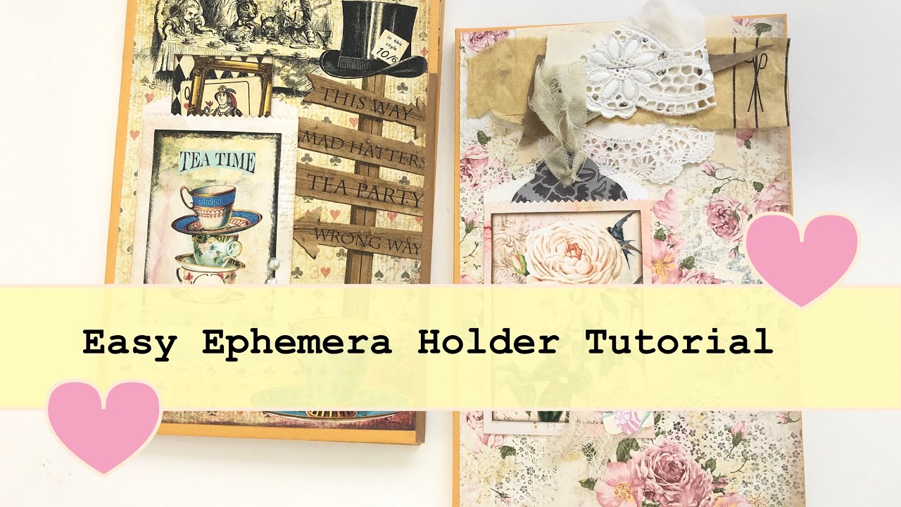 Easy Ephemera Folio Tutorial - Pen Pal Ideas - Craft With Me - Snail ...