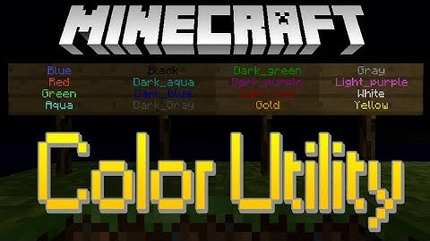 How To Change The Color Of Your Minecraft Server